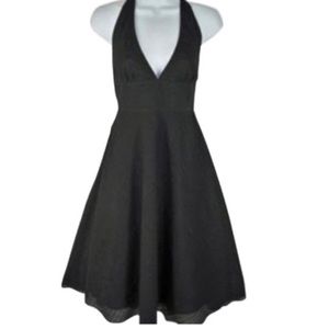 J Crew Black halter dress